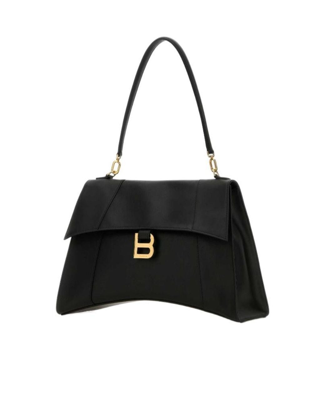 Balenciaga Black Hourglss Soft Medium Tote Bag