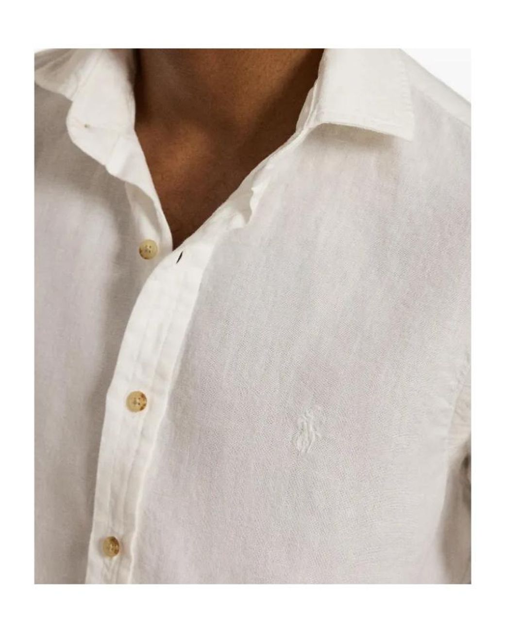 Polo Ralph Lauren White Long Sleeved Shirt for men