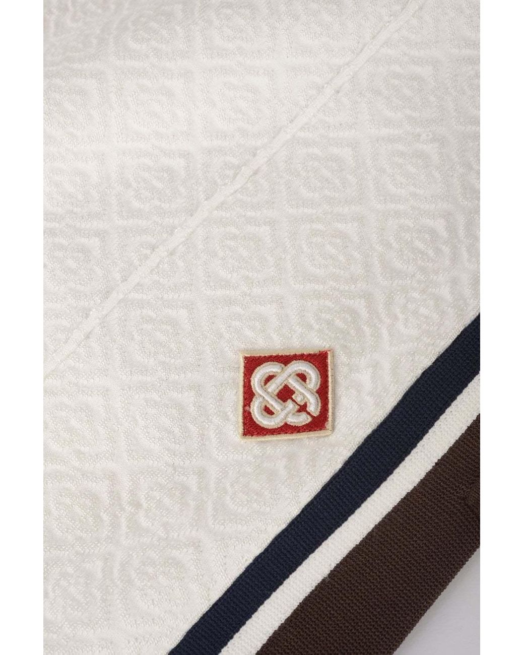 Casablanca Multicolor Logo Embroidered Jacquard Trousers for men