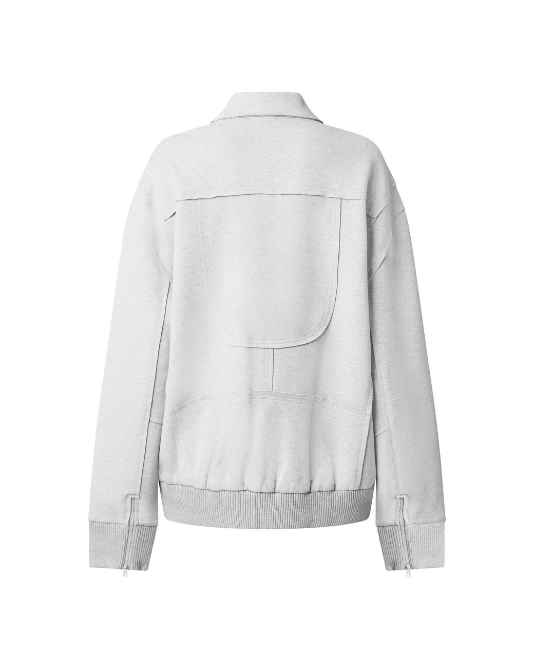 Norma Kamali Gray Casual Zip-Up Jacket