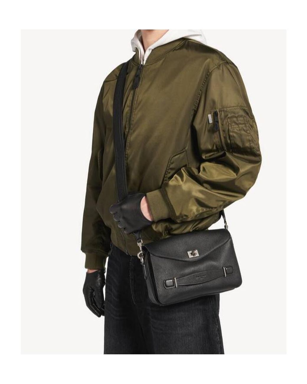 Balenciaga White Le 7 Cube Messenger Bag for men