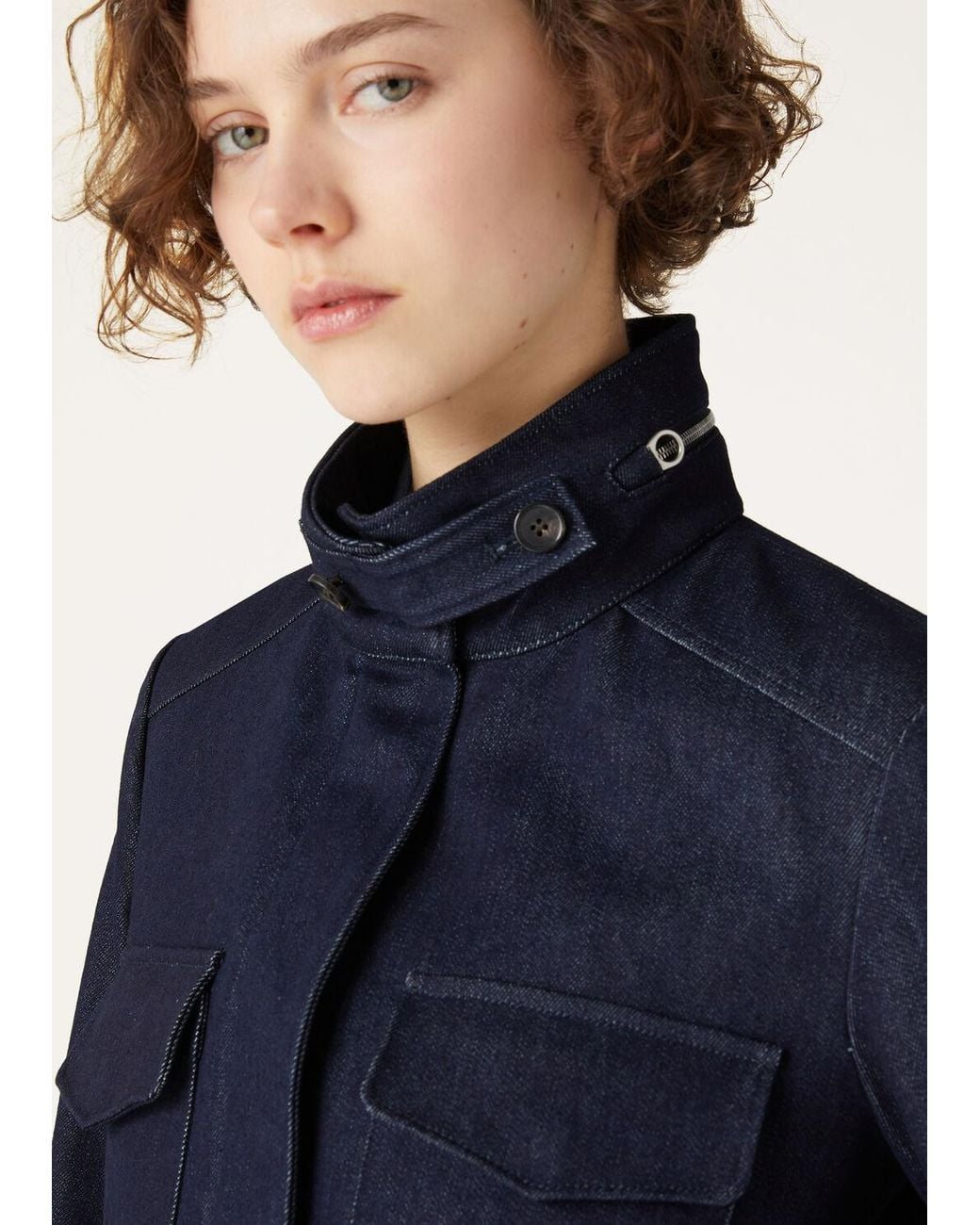 Loro Piana Blue Traveller Denim Coat