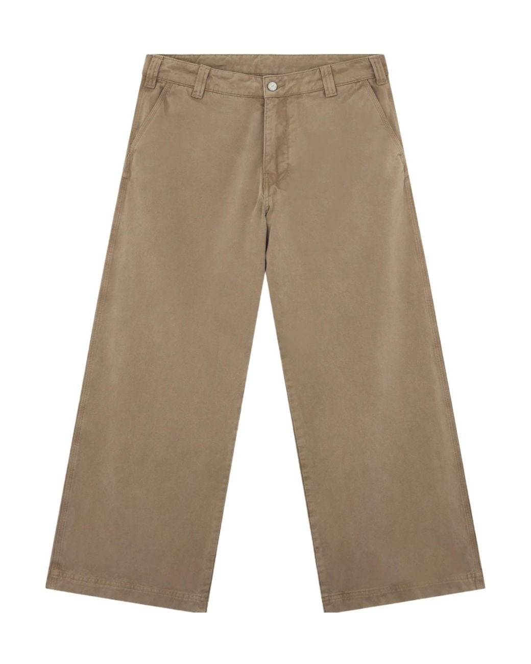 ERL Brown Casual Pants With Belt Loops for men