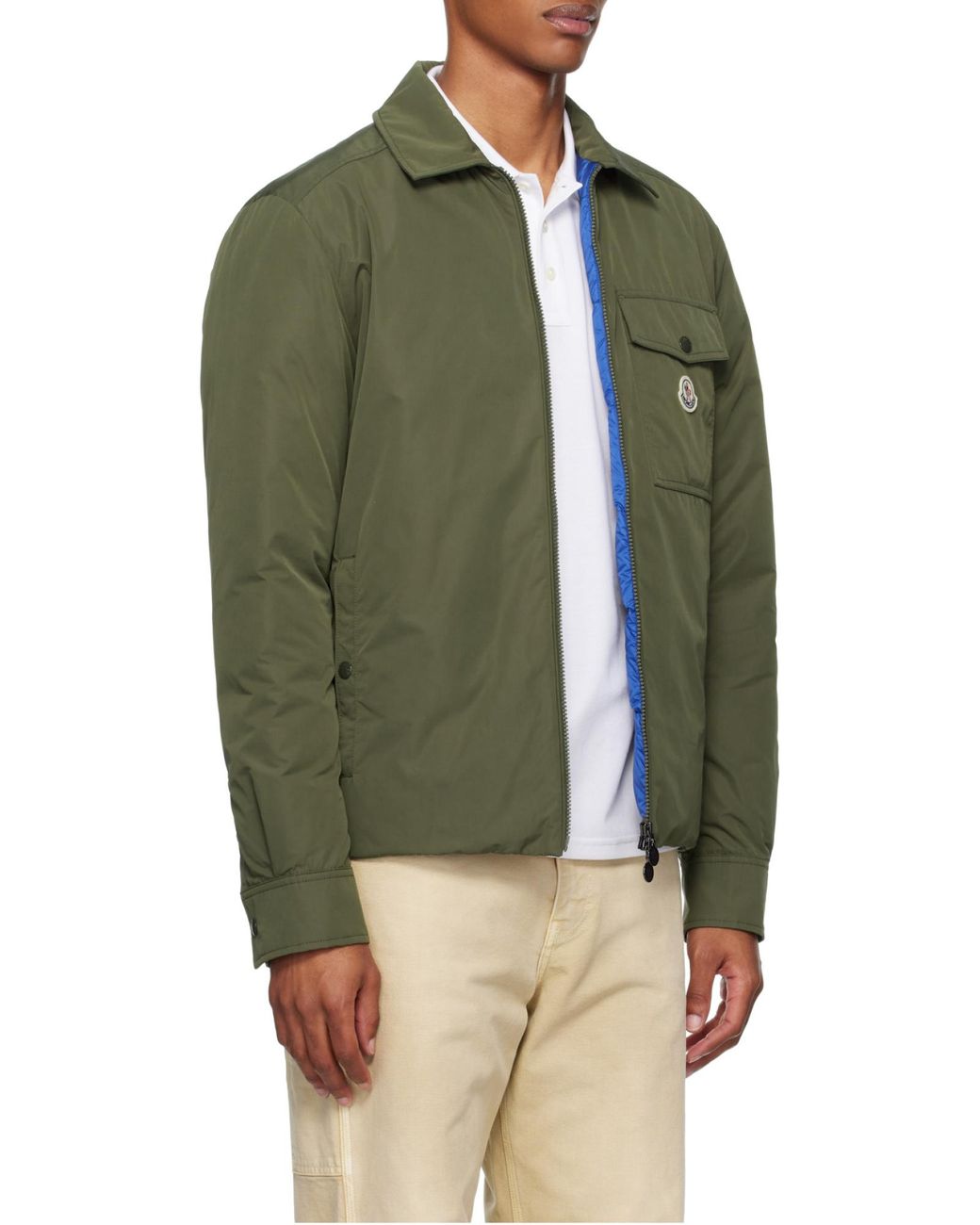 Moncler Green Vigeon Zipped Jacket for men