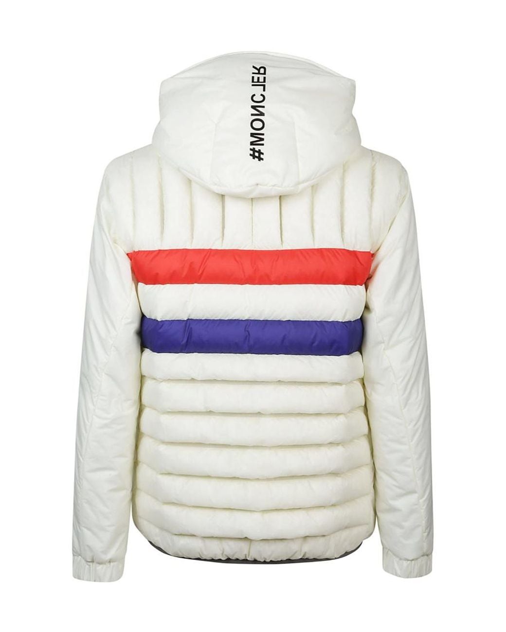 Moncler White Quilted Hooded Cotton Suit for men