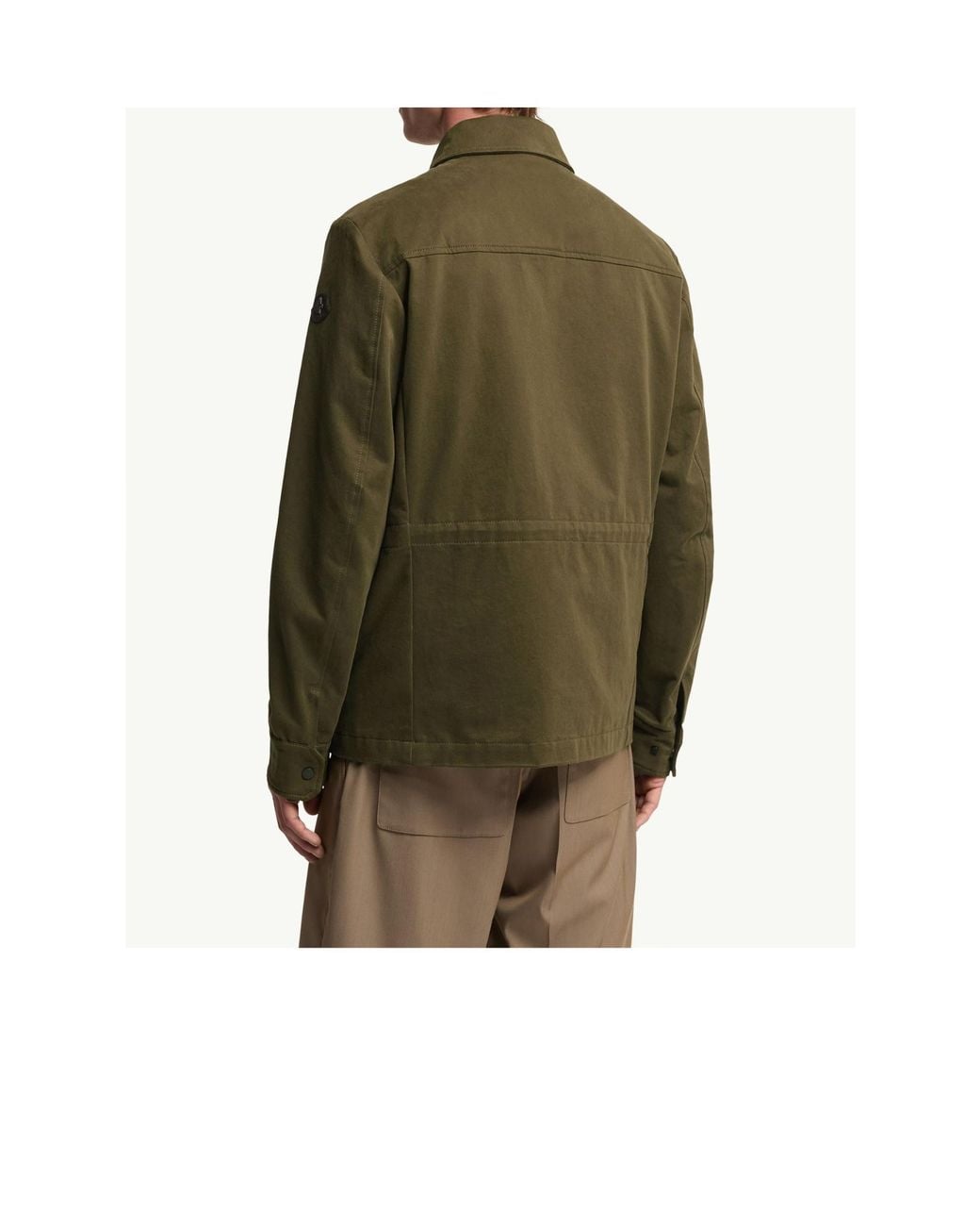 Moncler Green Thaldrik Cotton Field Jacket for men
