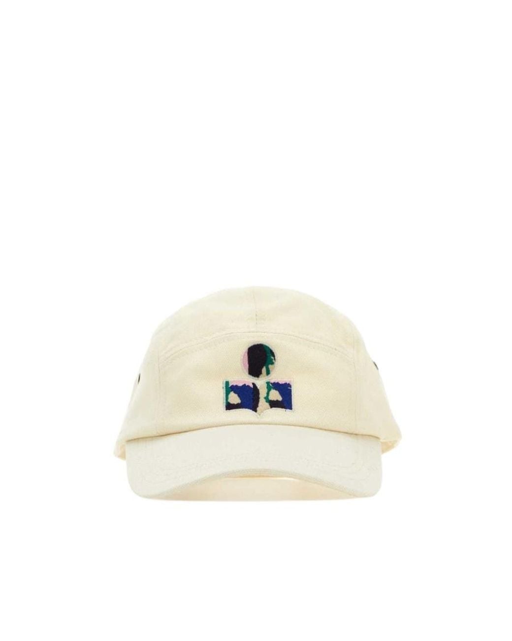 Isabel Marant White Logo-Embroidered Baseball Cap