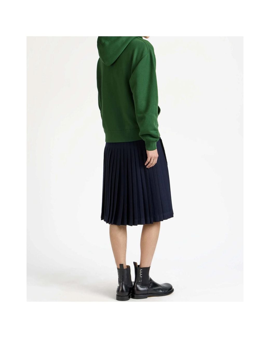 J.W. Anderson Green Jw Anderson Logo Printed Zip-Up Hoodie for men