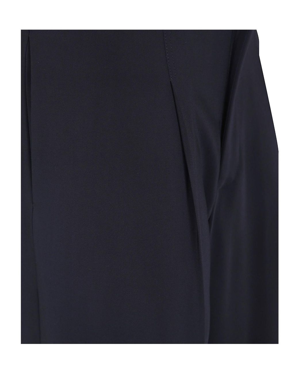 Alberta Ferretti Blue Pleated High-Waist Pants