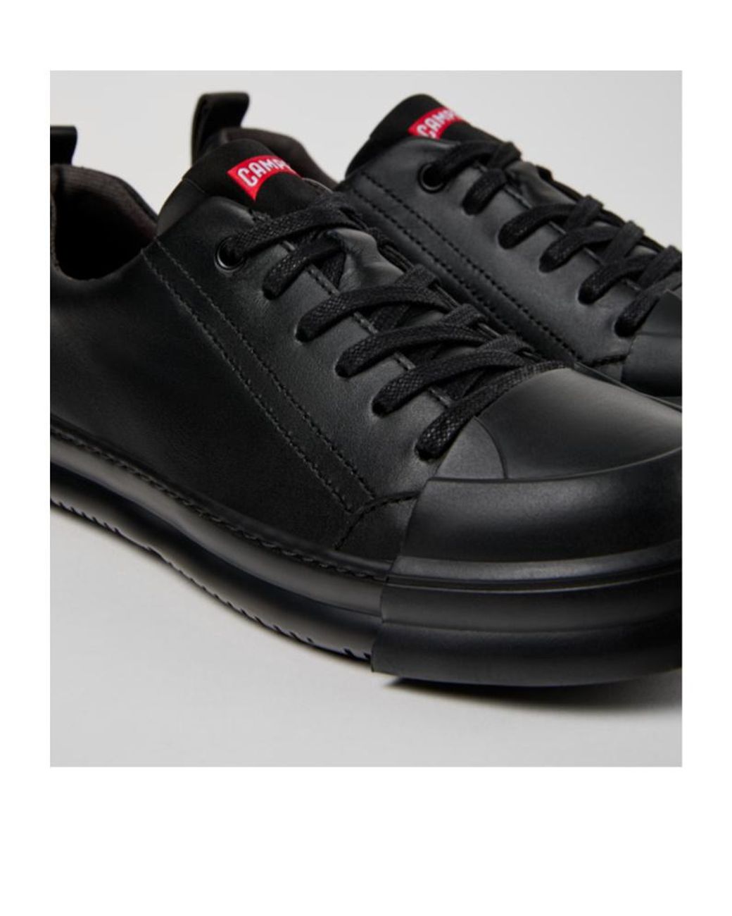 Camper Black Junction Runner Lace-Up Low-Top Sneakers