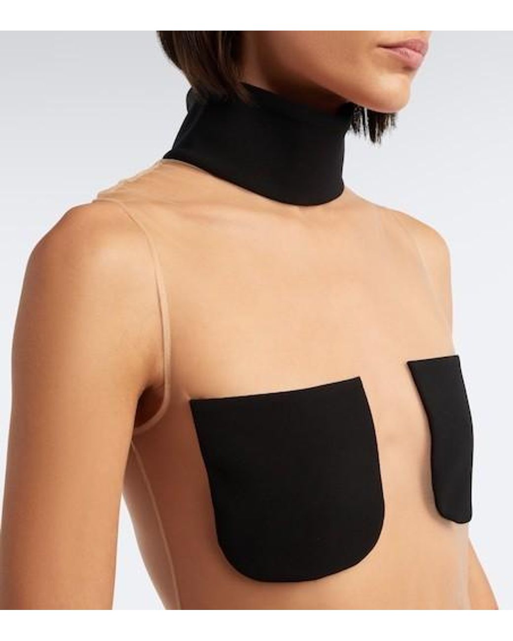 Courreges White Sleeveless High-Neck Jumpsuit