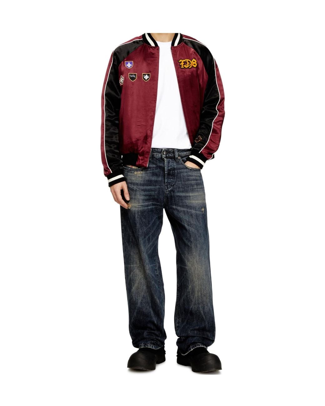 DIESEL Red J Foulkes Bomber Jacket for men
