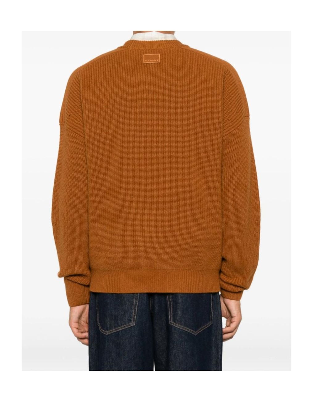 Isabel Marant Black Ribbed-Knit Crew-Neck Sweater for men