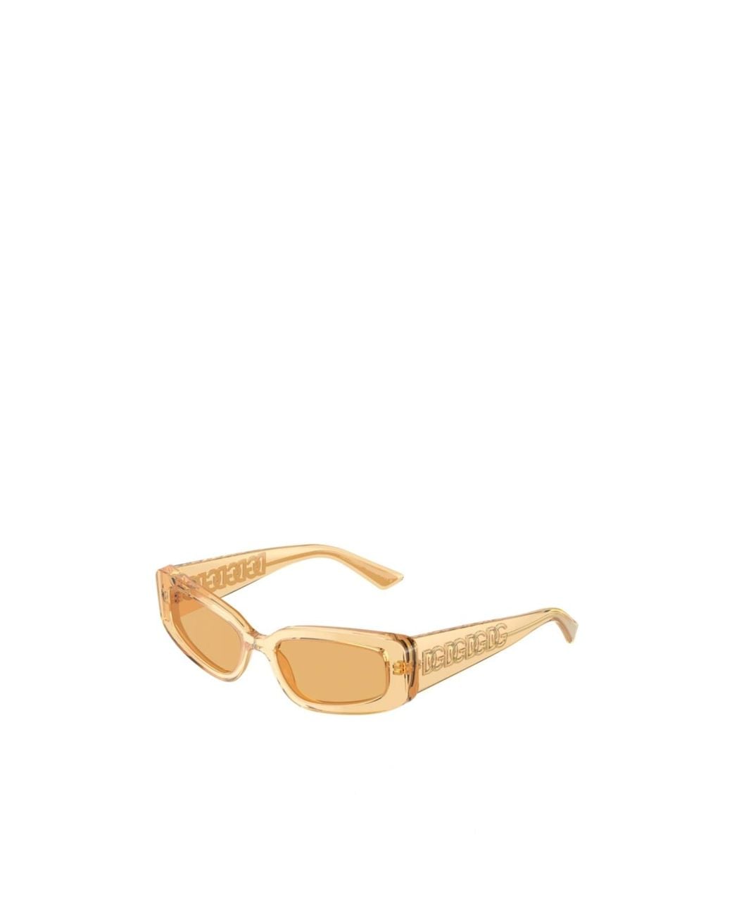 Dolce & Gabbana Metallic Eyewear Rectangular Frame Sunglasses