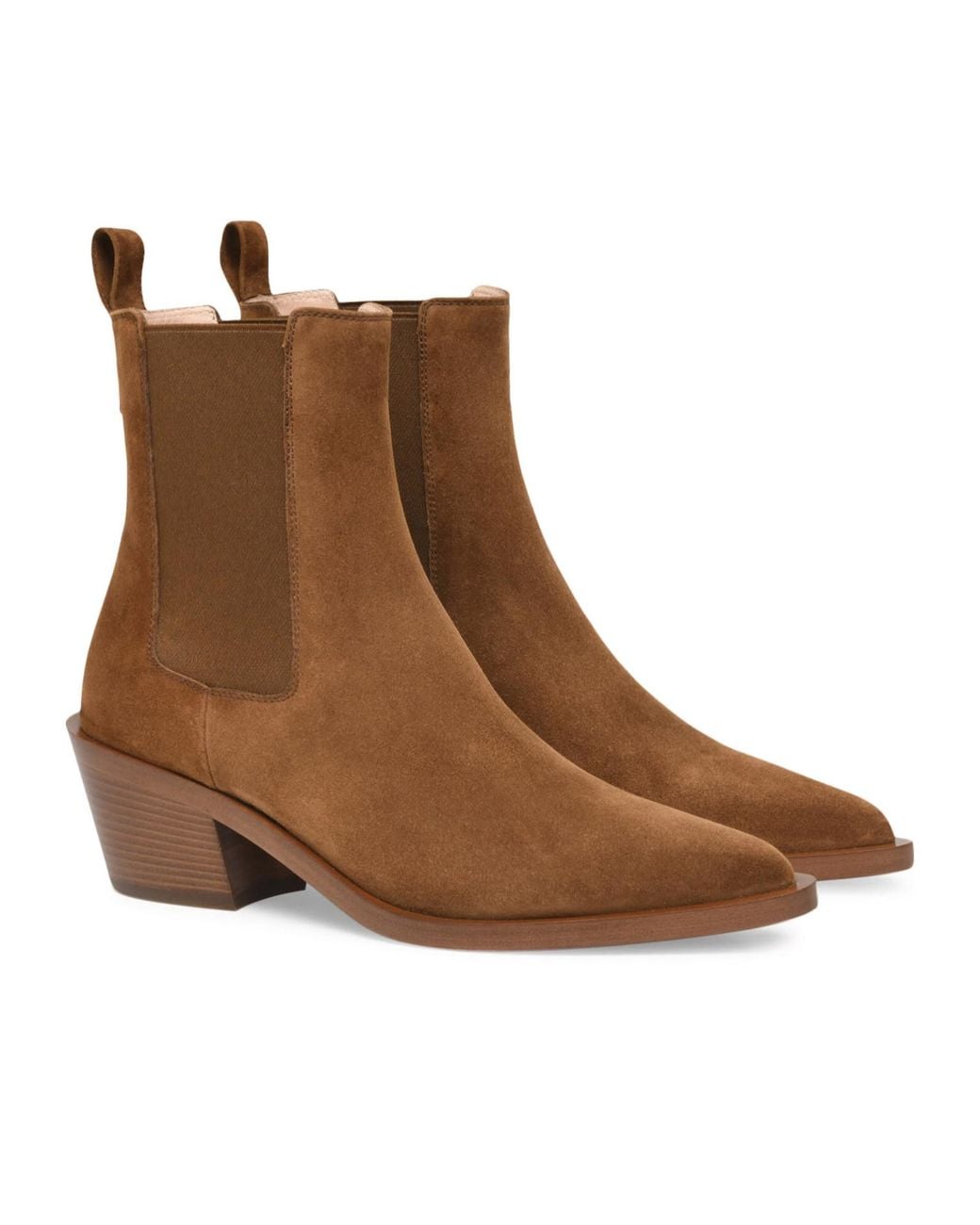 Gianvito Rossi Brown Wylie Pointed Toe Ankle Boots