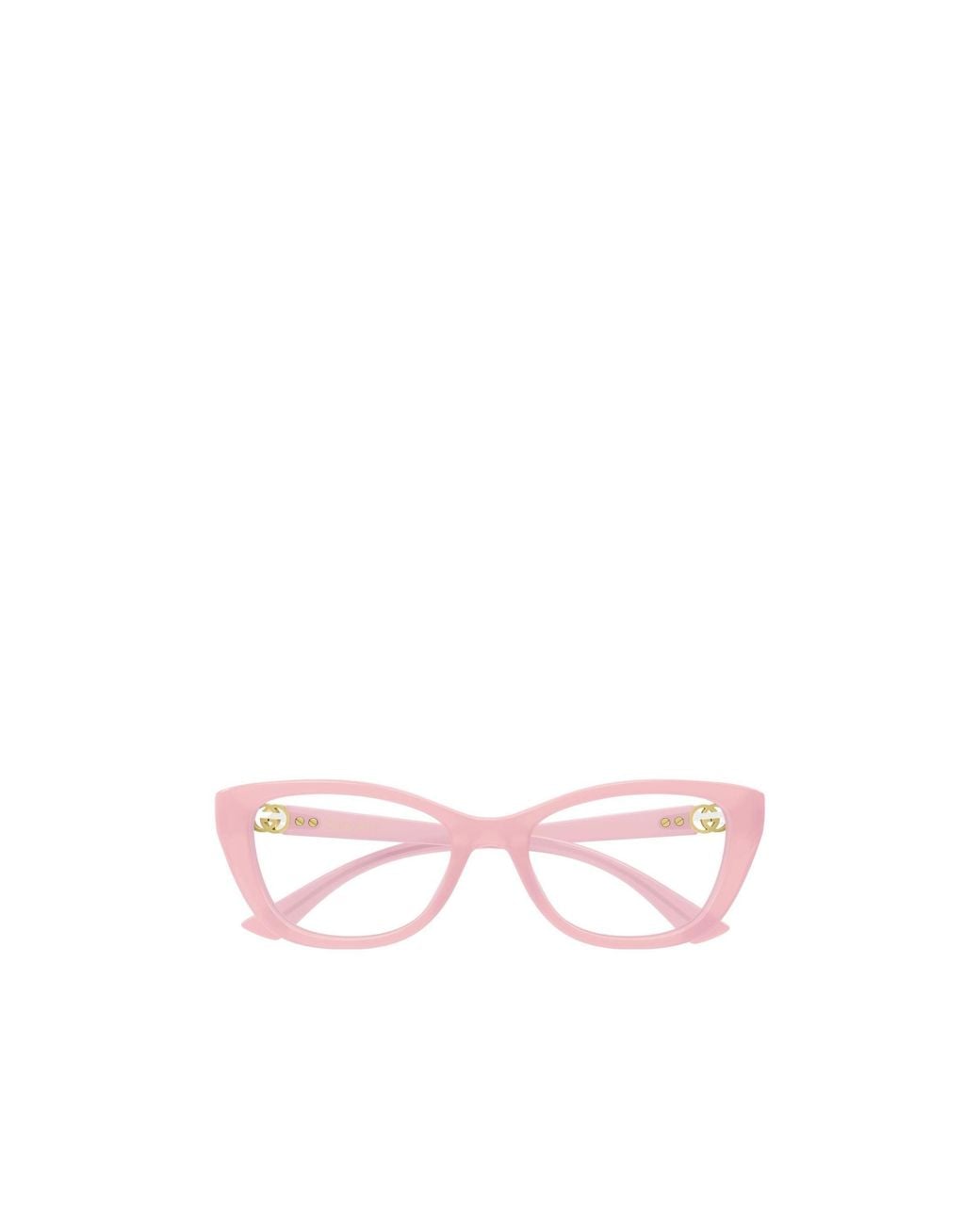 Gucci Pink Eyewear Cat Eye Frame Glasses