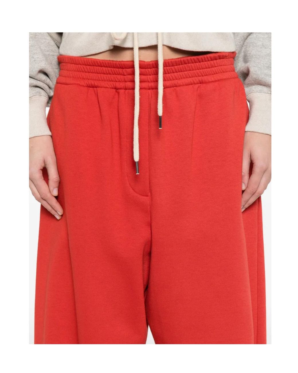 Magda Butrym Red Elasticated Trousers