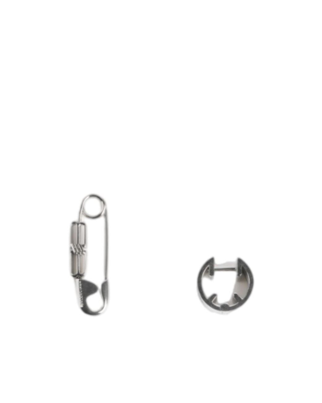 Balenciaga White Diy Pin Earrings for men