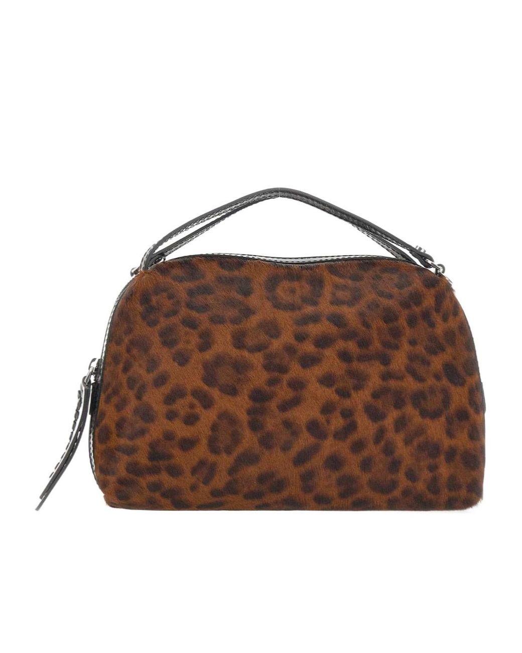 Gianni Chiarini Brown Alifa Animal-Print Shoulder Bag