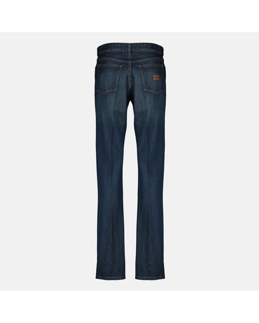 Miu Miu Blue Five-Pocket Denim Jeans