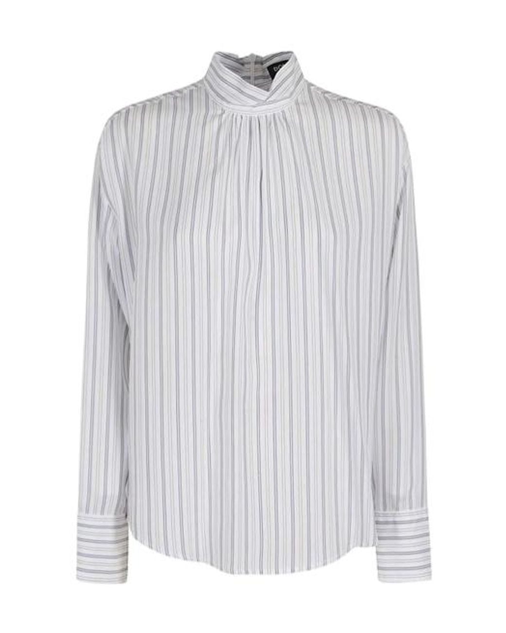 Dondup White Striped Shirt