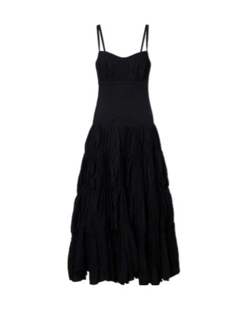 Ulla Johnson Black Emmalina Cotton Voile Maxi Dress