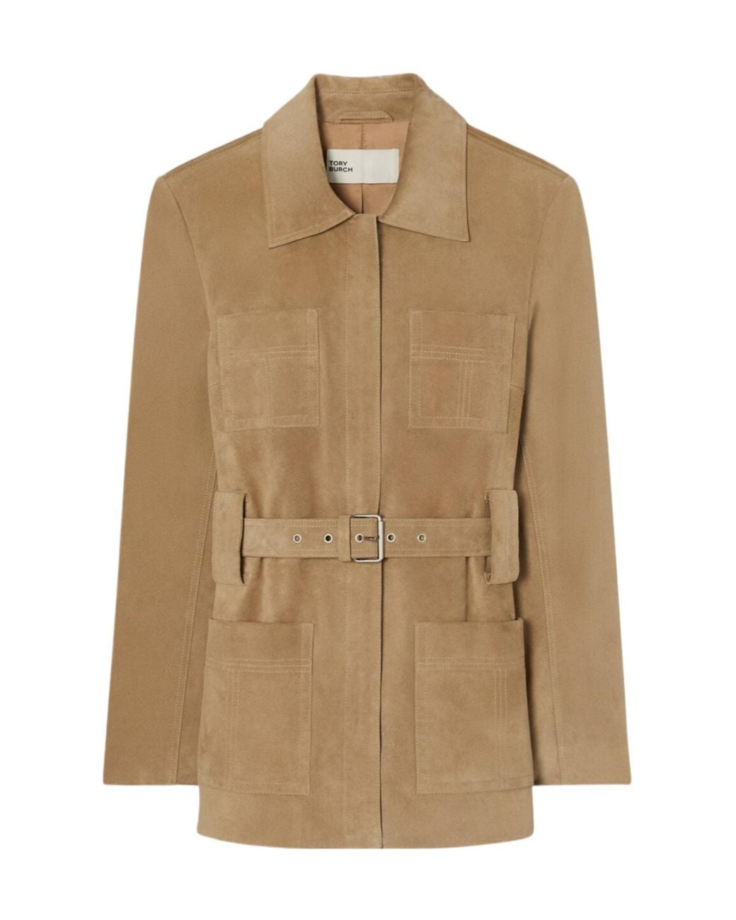 Tory Burch Natural Belted Jacket