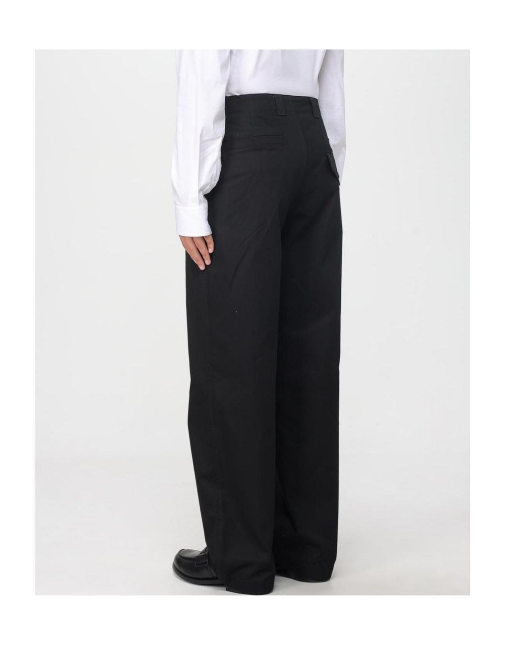 Gucci Black Web Detailed Twill Pants for men