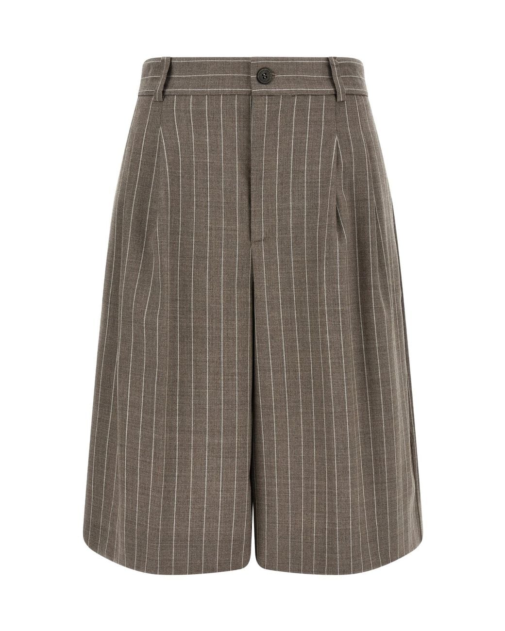 P.A.R.O.S.H. Gray Striped Shorts