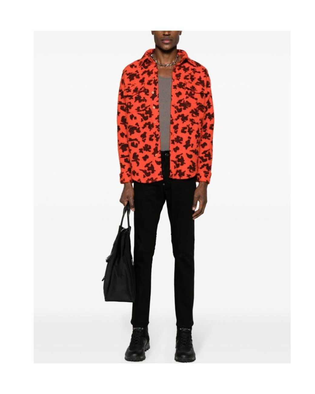 DSquared² Black Skater Straight Leg Slim-Cut Jeans for men