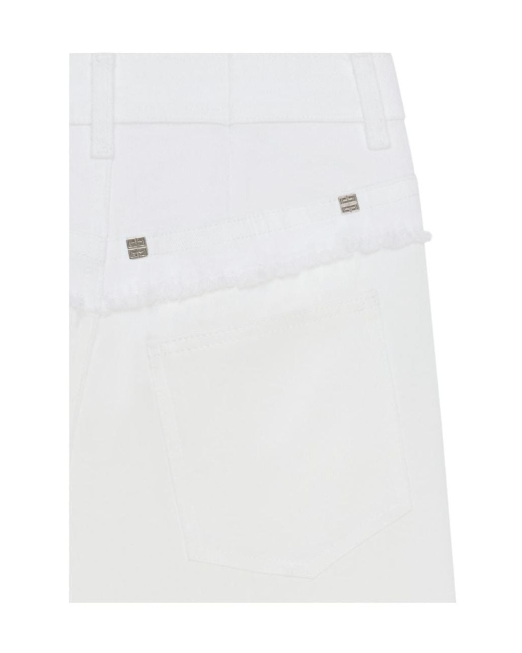 Givenchy White Oversized Jeans