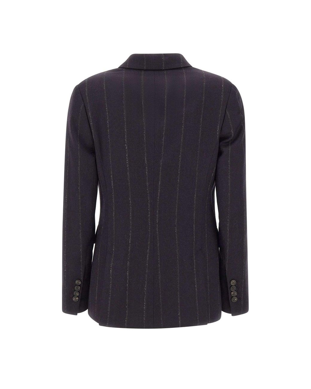 Eleventy Blue Pinstripe Double-Breasted Blazer