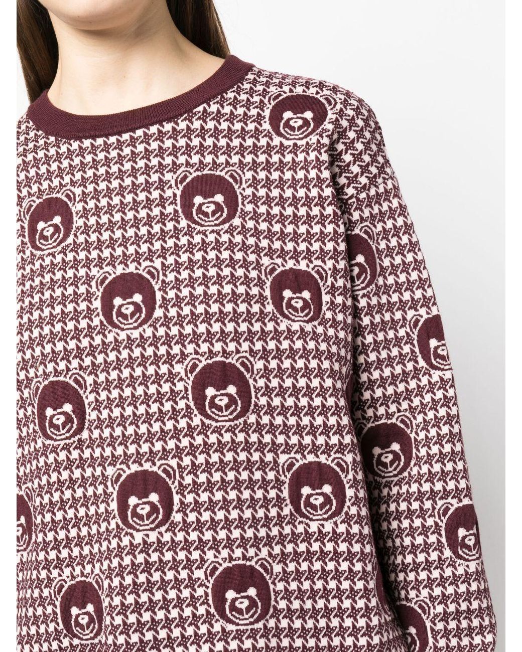 Moschino Multicolor Long-Sleeved Pattern Sweater