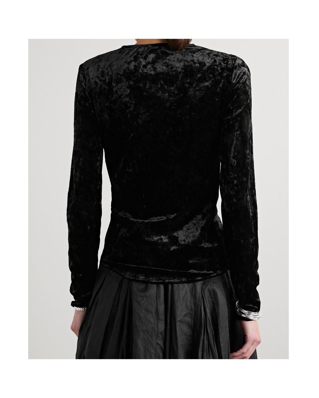 Isabel Marant Black Baixa Draped Top