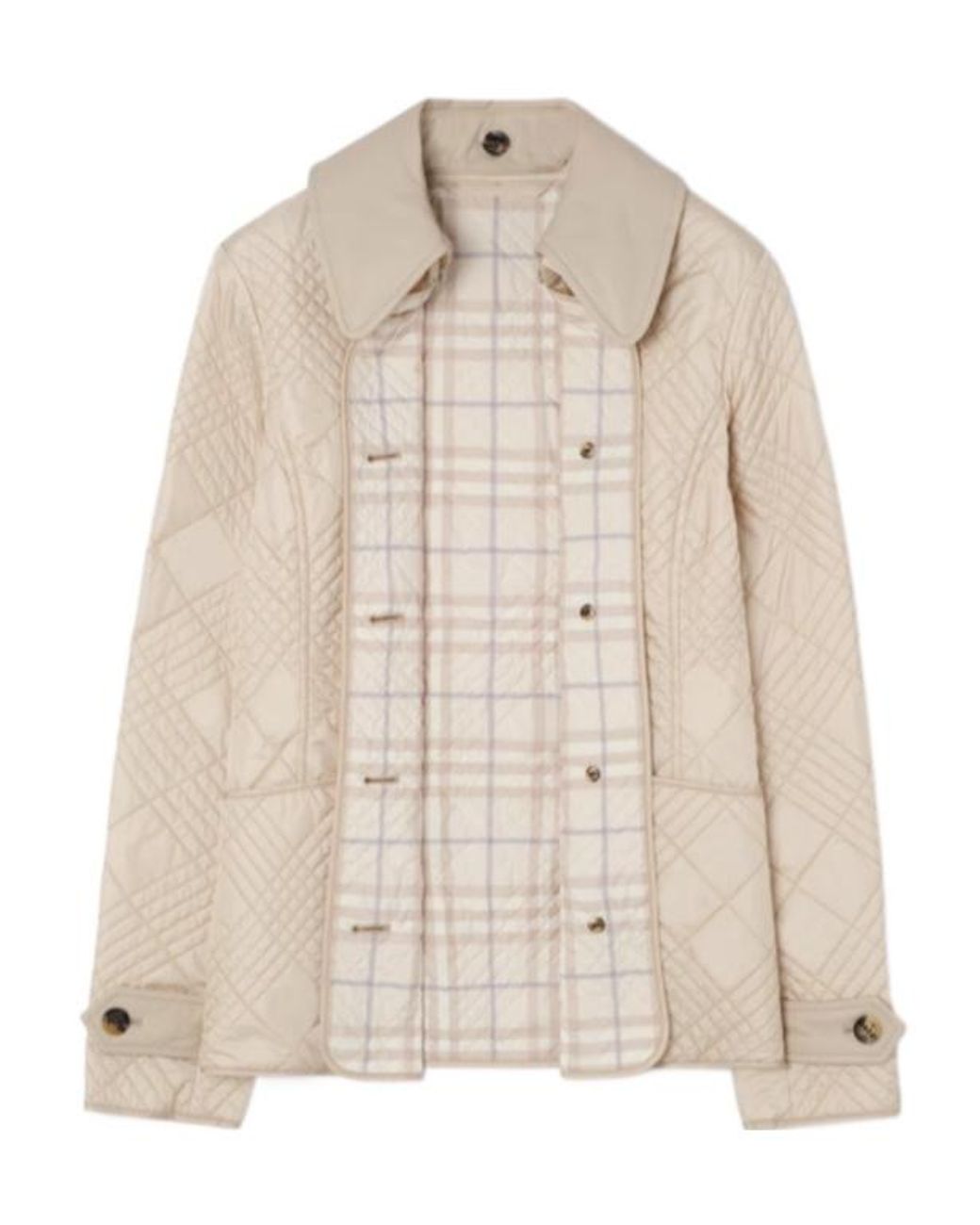 Burberry Natural Fernleigh Quilted Jacket