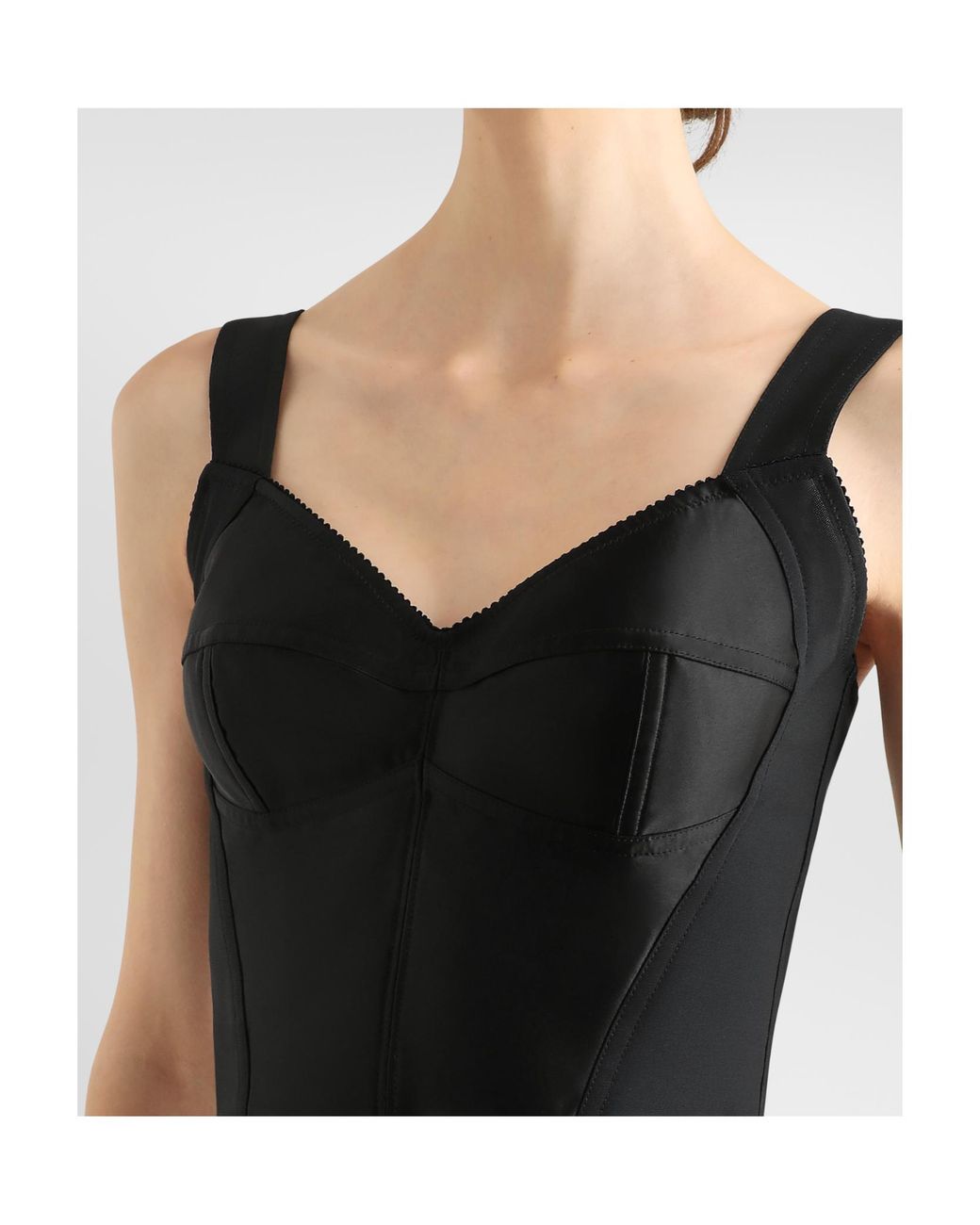 Dolce & Gabbana Black Bustier Top