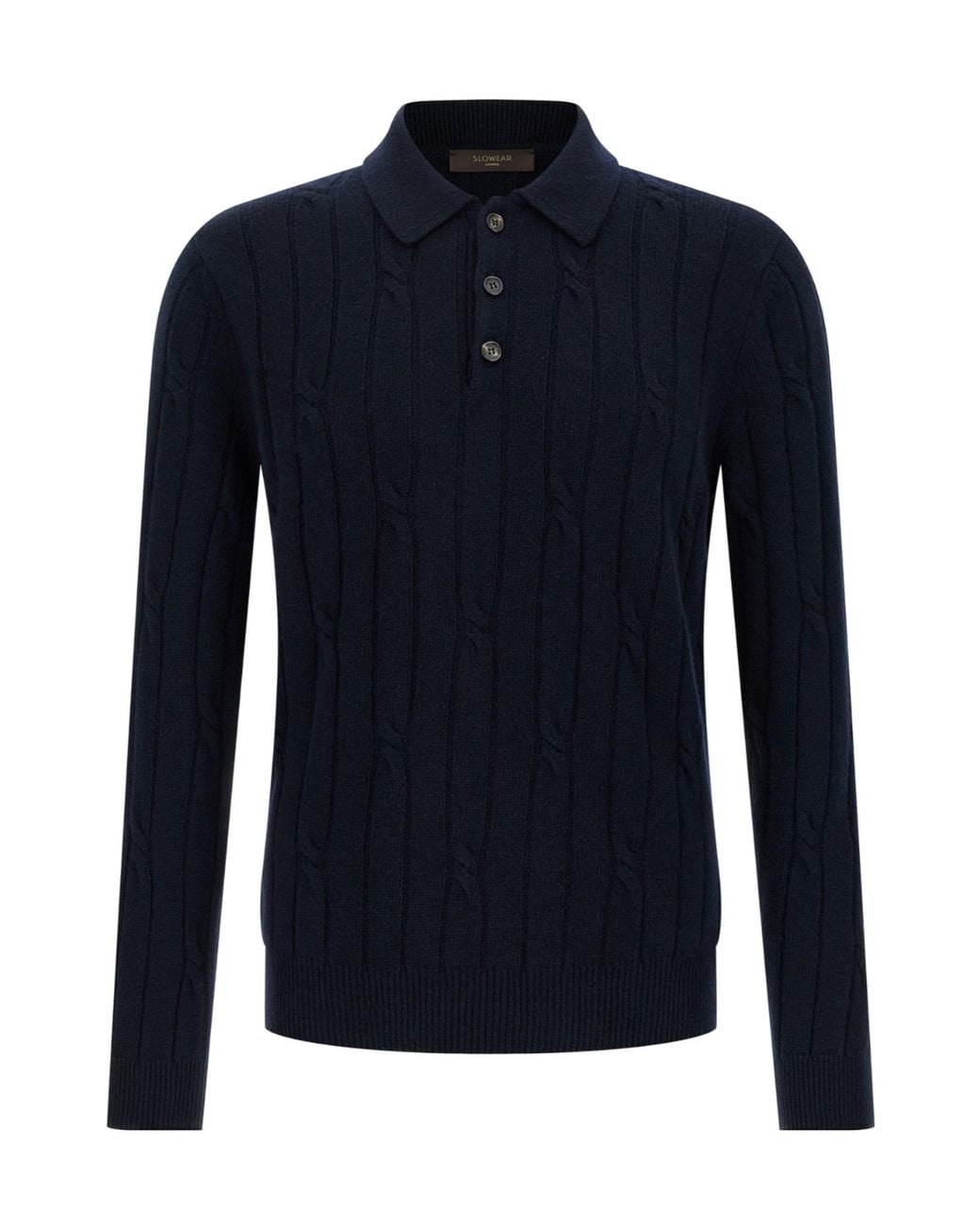 Zanone Blue Braided Stitch Polo Shirt for men