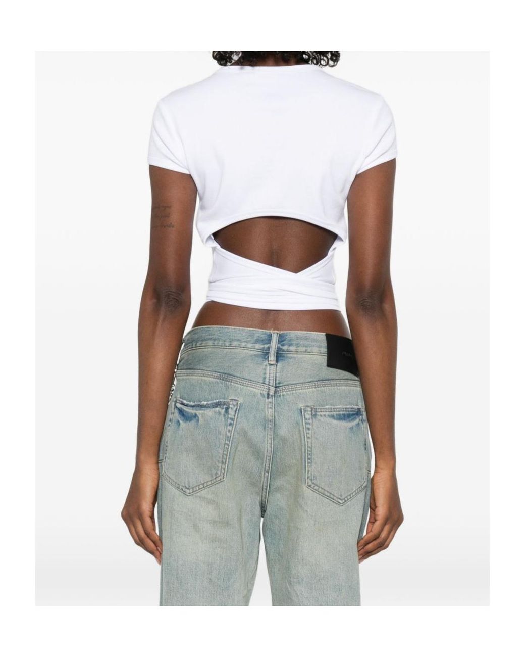 DIESEL White Cotton T-Shirt