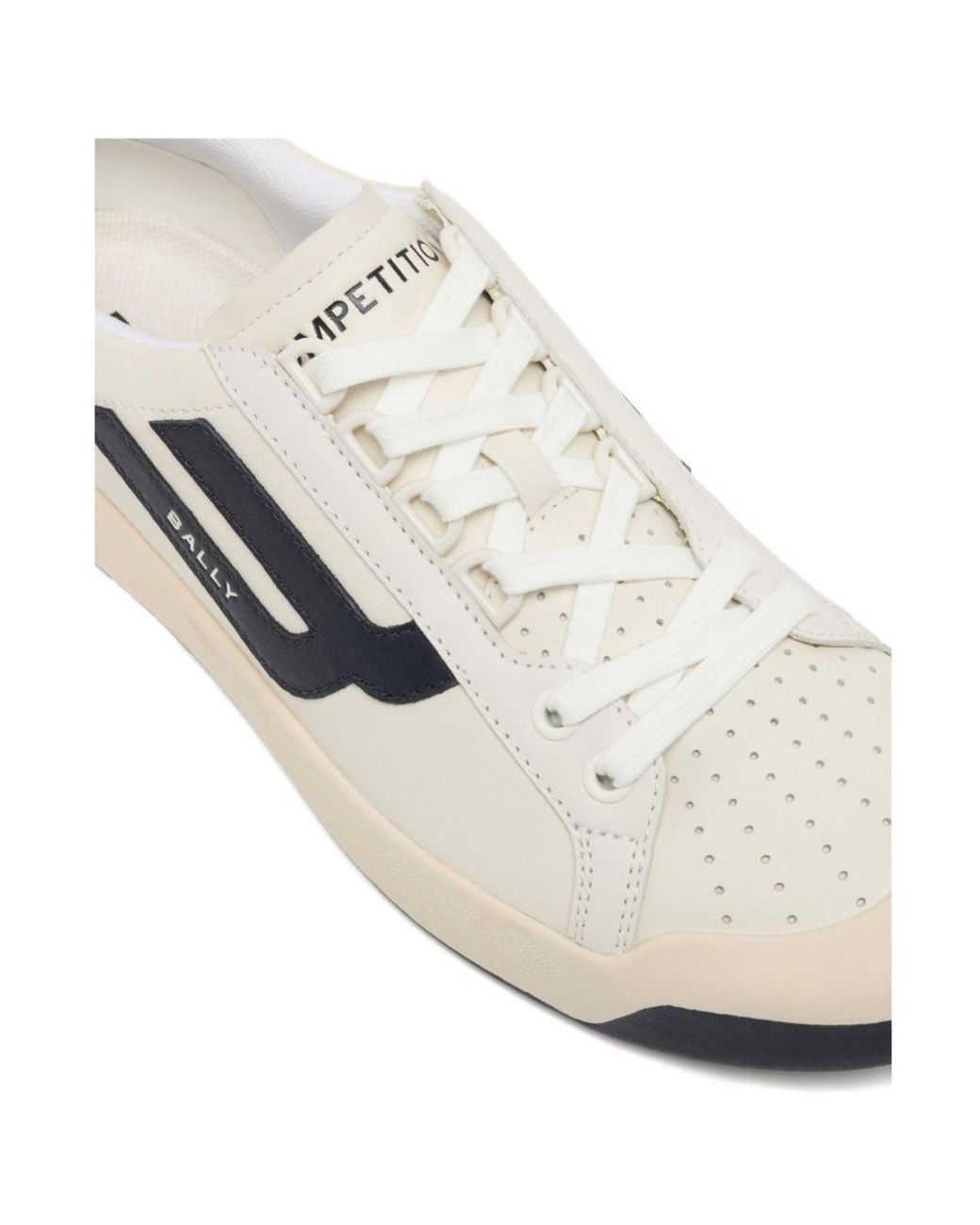 Bally White Round-Toe Sneakers for men