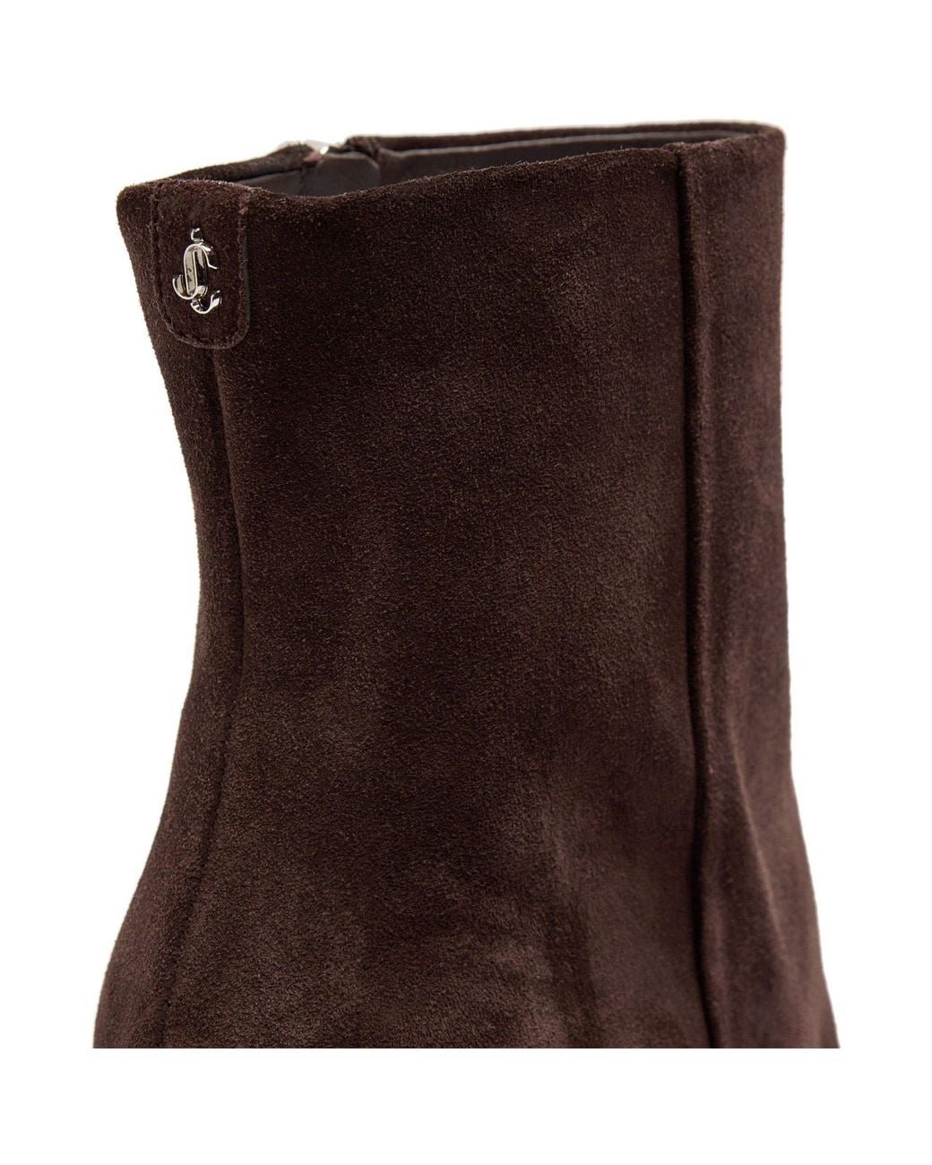Jimmy Choo Brown Suede Pointed-Toe Heeled Ankle Boots