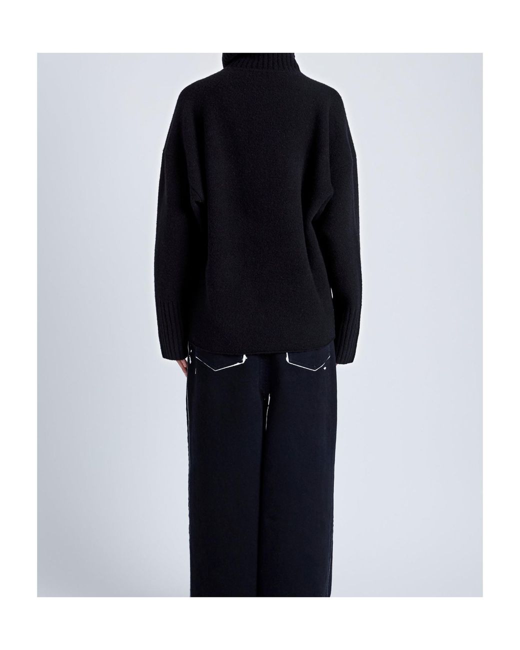 Proenza Schouler Blue Sandra Turtleneck Sweater