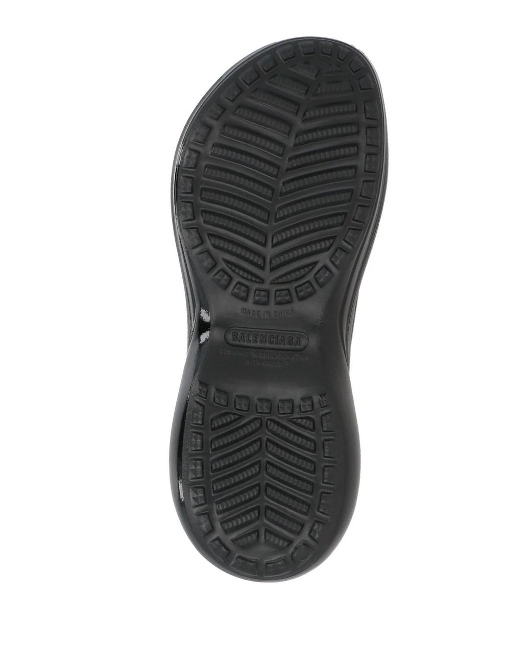 Balenciaga Black Minimalist Single-Band Slide Sandals