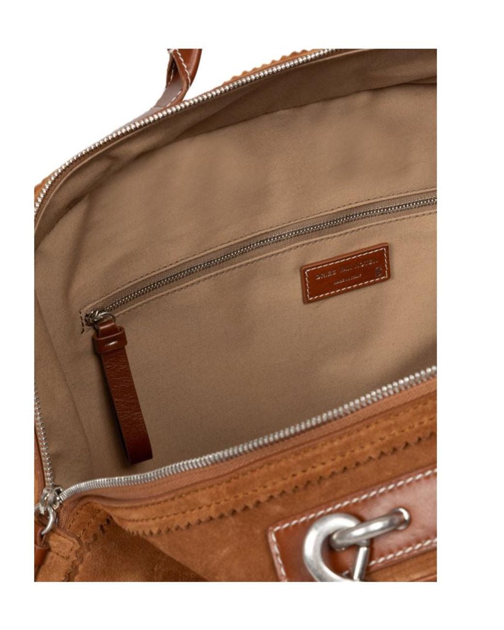 Dries Van Noten Brown Top Handle Shoulder Bag for men