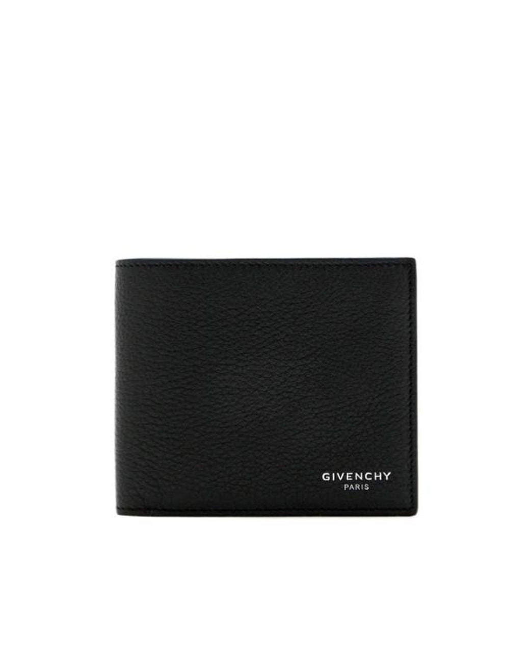 Givenchy Black Logo Printed Bi-Fold Wallet for men