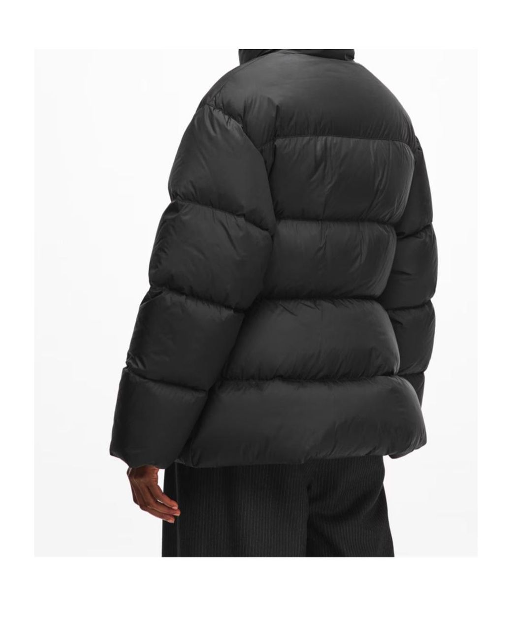 Balenciaga Black Bal Hourgls Puffer Ld61
