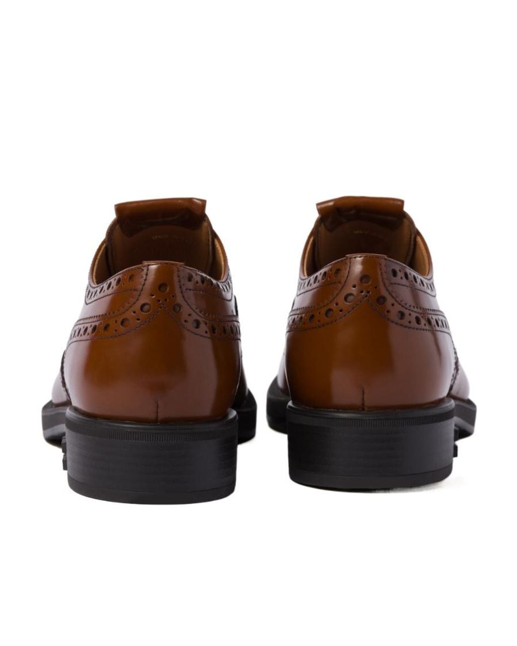 Miu Miu Brown Church's X Brushed Leather Oxford Brogue Shoes