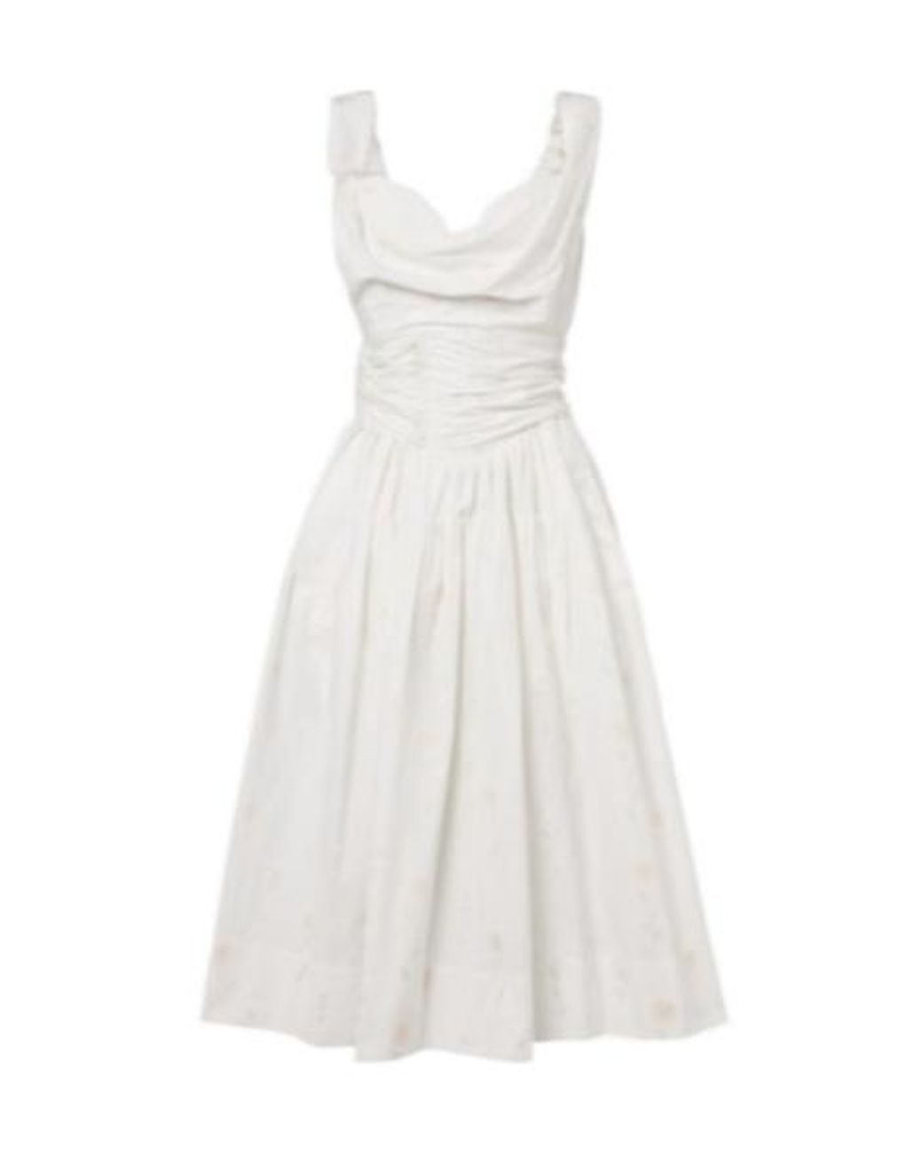 Vivienne Westwood White Sunday Floral Cotton-Blend Corset Dress