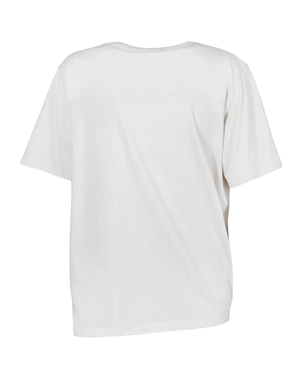MM6 by Maison Margiela White Draped Logo T-Shirt