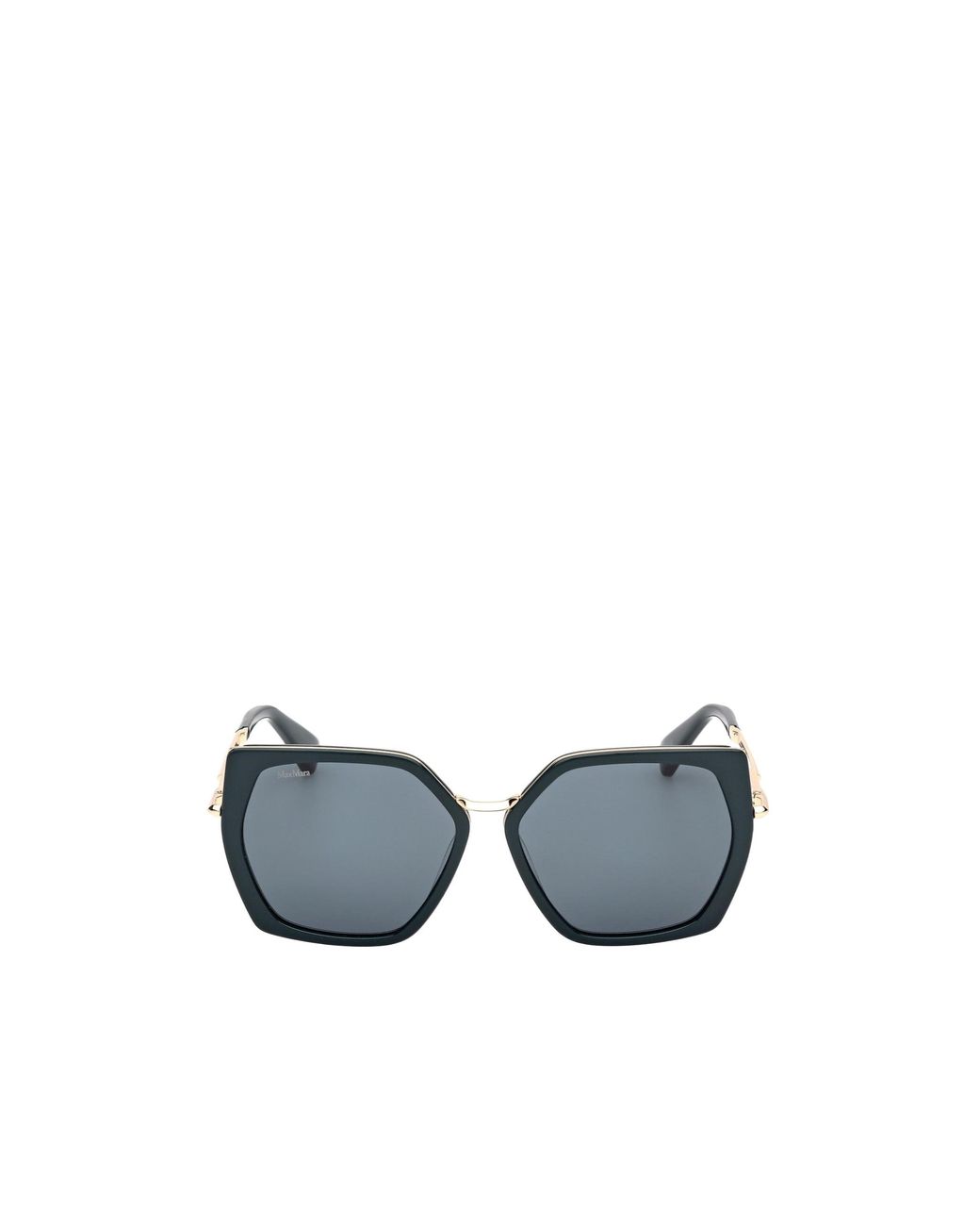 Max Mara Blue Geometric-Frame Sunglasses