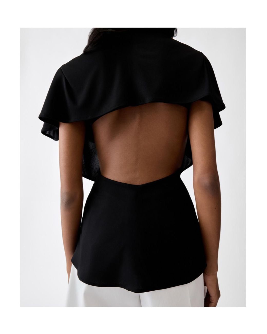 Jacquemus Black Le Haut Pisco Draped Top